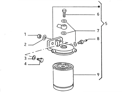 Diesel oil filter